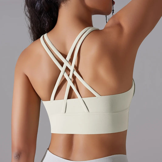 Women’s Yoga Bra Tank Top – Naked Feel Sport Bra Gym Vest Camisole for Fitness & Workout Style Heaven