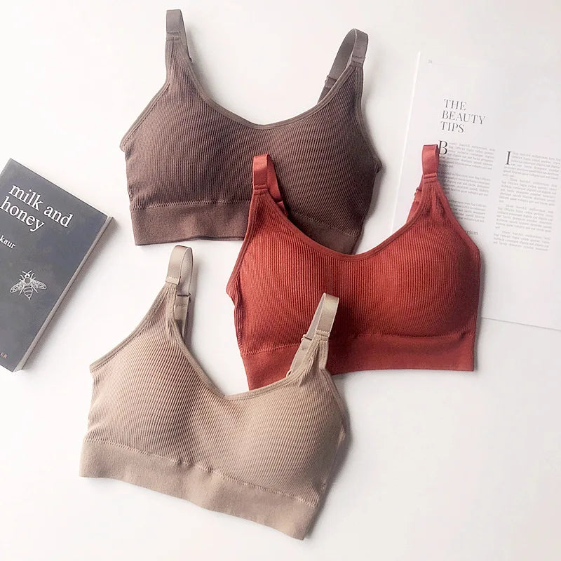 Sexy Gathered Tube Top Bra – No Steel Ring, Soft Cotton Lingerie Style Heaven
