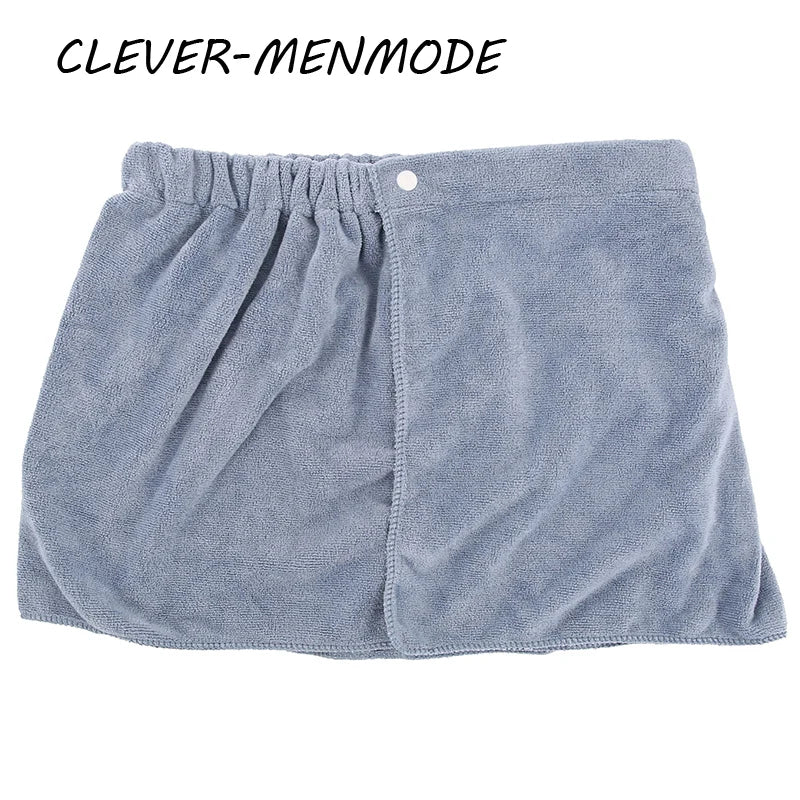 Men's Sexy Side-Slit Bathrobe Shorts – Soft Thick Towel Pajamas for Beach, Shower & Homewear (18+) Style Heaven