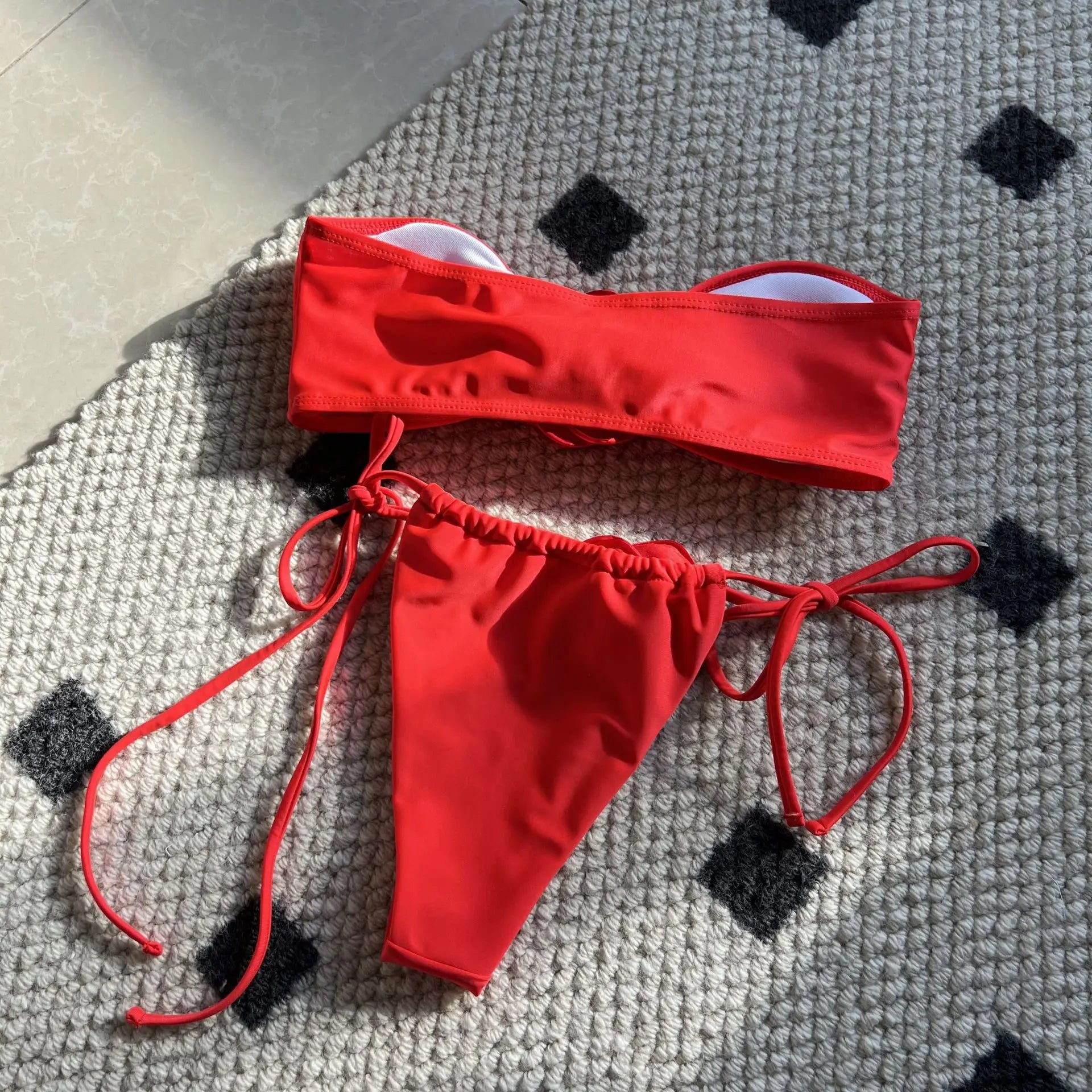 2024 Summer Women Strapless Brazilian Thong Bikini – Two-Piece Bathing Suit for Beachwear Style Heaven