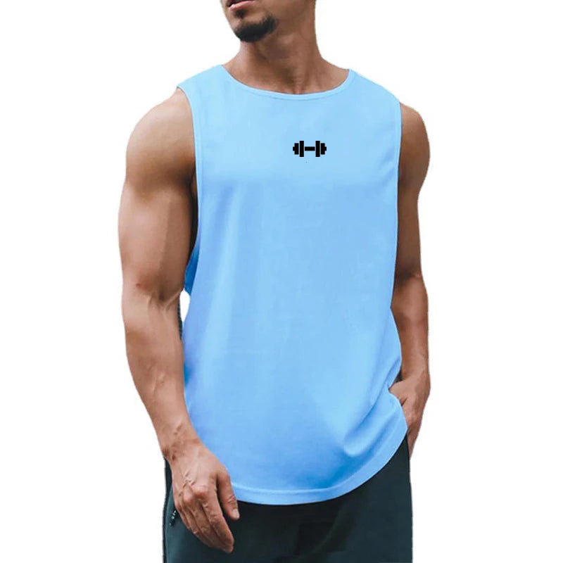 Men’s Summer Gym Tank Top – Quick-Dry Sleeveless Fitness Training Shirt Style Heaven