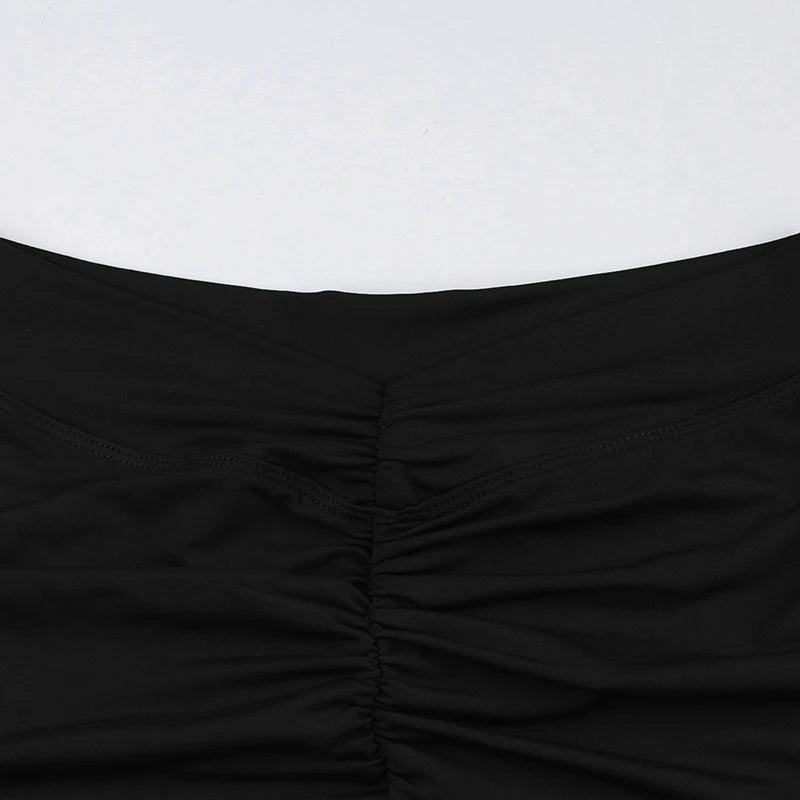 Rockmore Pleated High Waist Yoga Shorts – Butt Lifting & Tummy Control Fitness Shorts for Women Style Heaven