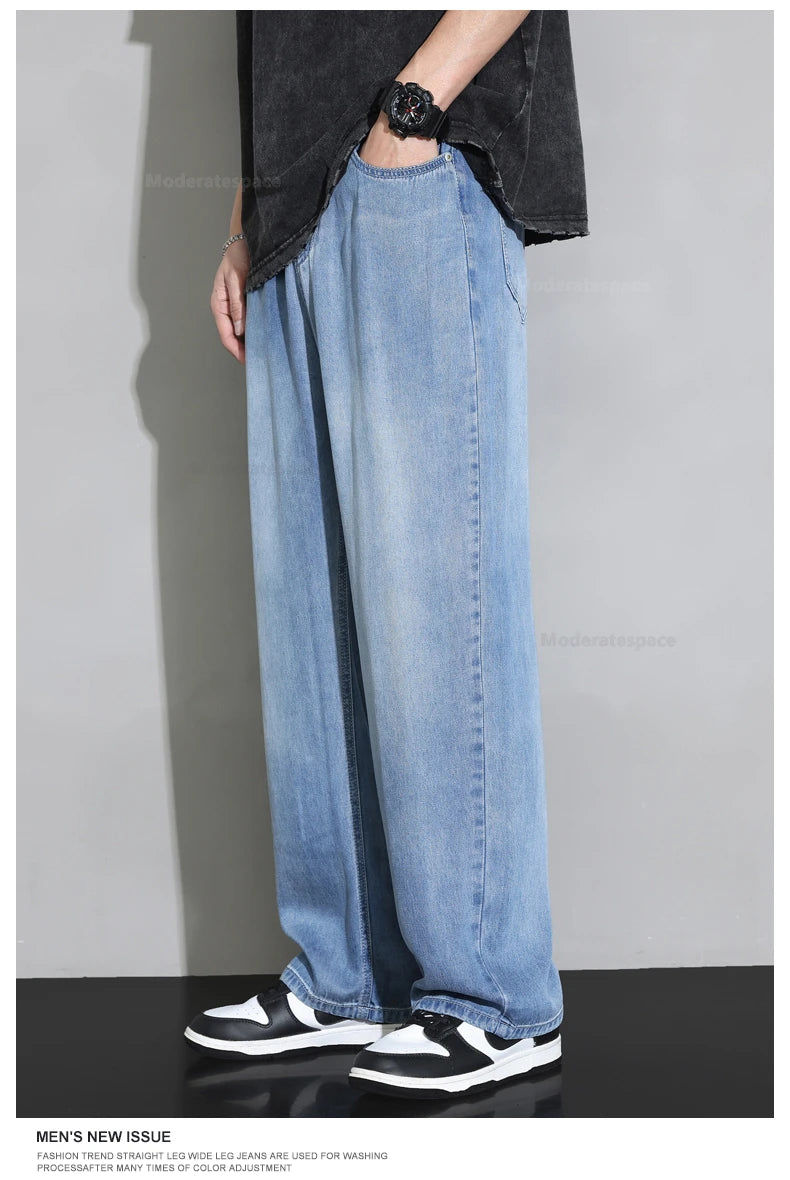 2025 Men’s Soft Baggy Vintage Jeans – Spring/Summer Streetwear Denim Style Heaven