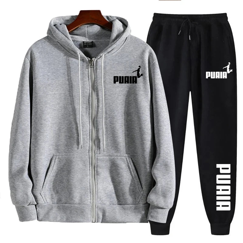 Men's Tracksuit 2024 – Zip-Up Hoodie & Sweatpants Sportswear Set Style Heaven
