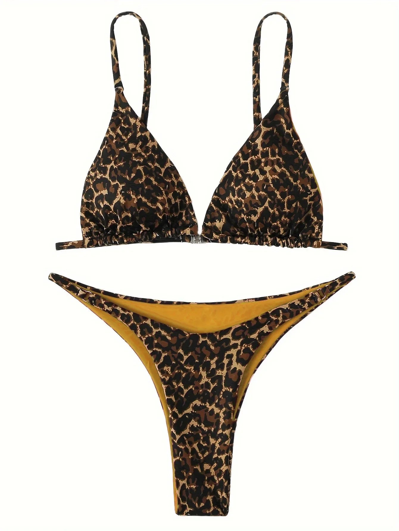2024 Micro Leopard Bikini – High Cut Bandage Push-Up Swimsuit, Sexy Thong Swimwear for Beach Vacation Style Heaven