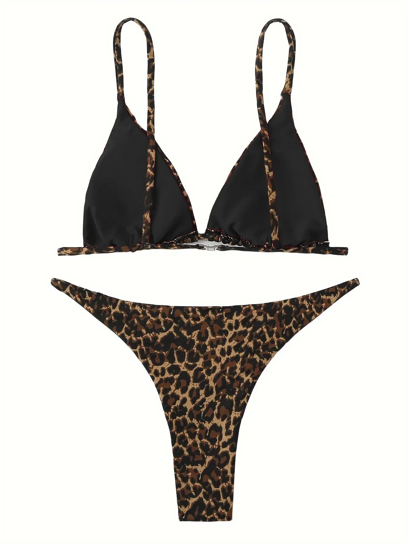 2024 Micro Leopard Bikini – High Cut Bandage Push-Up Swimsuit, Sexy Thong Swimwear for Beach Vacation Style Heaven
