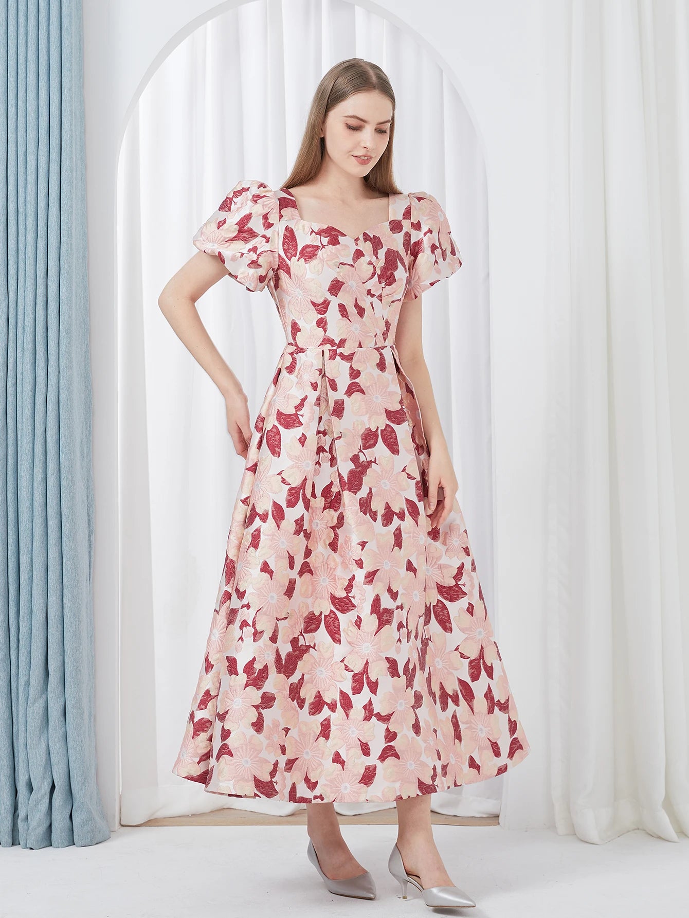 2024 Summer New Elegant Women’s Embroidery Jacquard Party Long Dress – Luxury Evening Gown for Formal Banquets Style Heaven