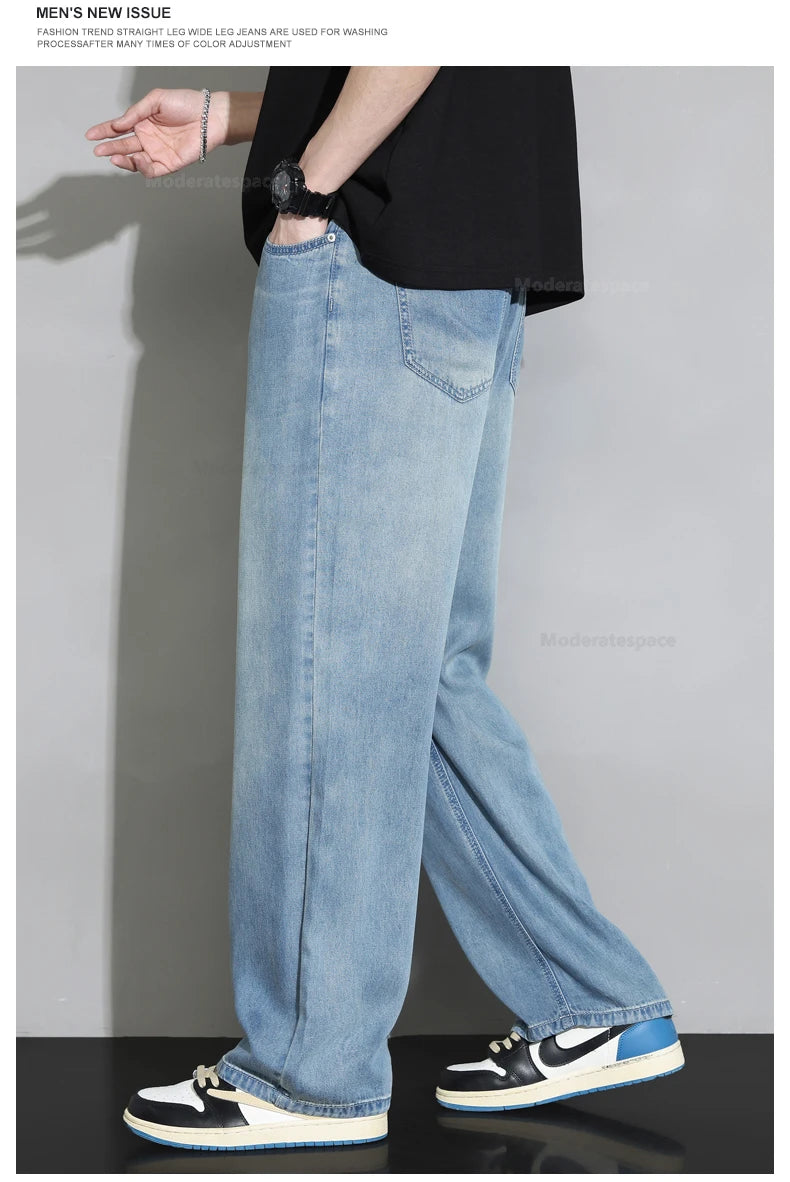 2025 Men’s Soft Baggy Vintage Jeans – Spring/Summer Streetwear Denim Style Heaven