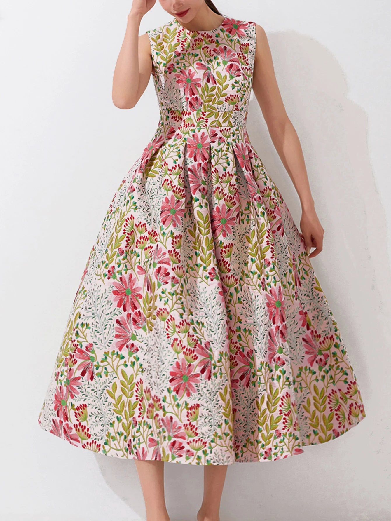 Women’s Summer Vintage Maxi Dress – Elegant Boho Floral Sleeveless Party Dress Style Heaven