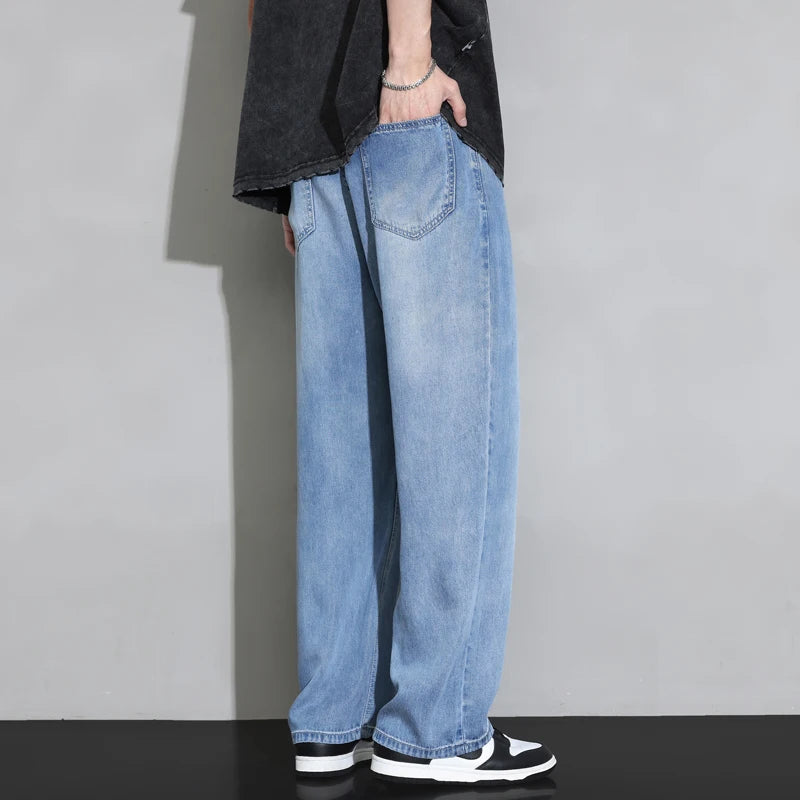 2025 Men’s Soft Baggy Vintage Jeans – Spring/Summer Streetwear Denim Style Heaven