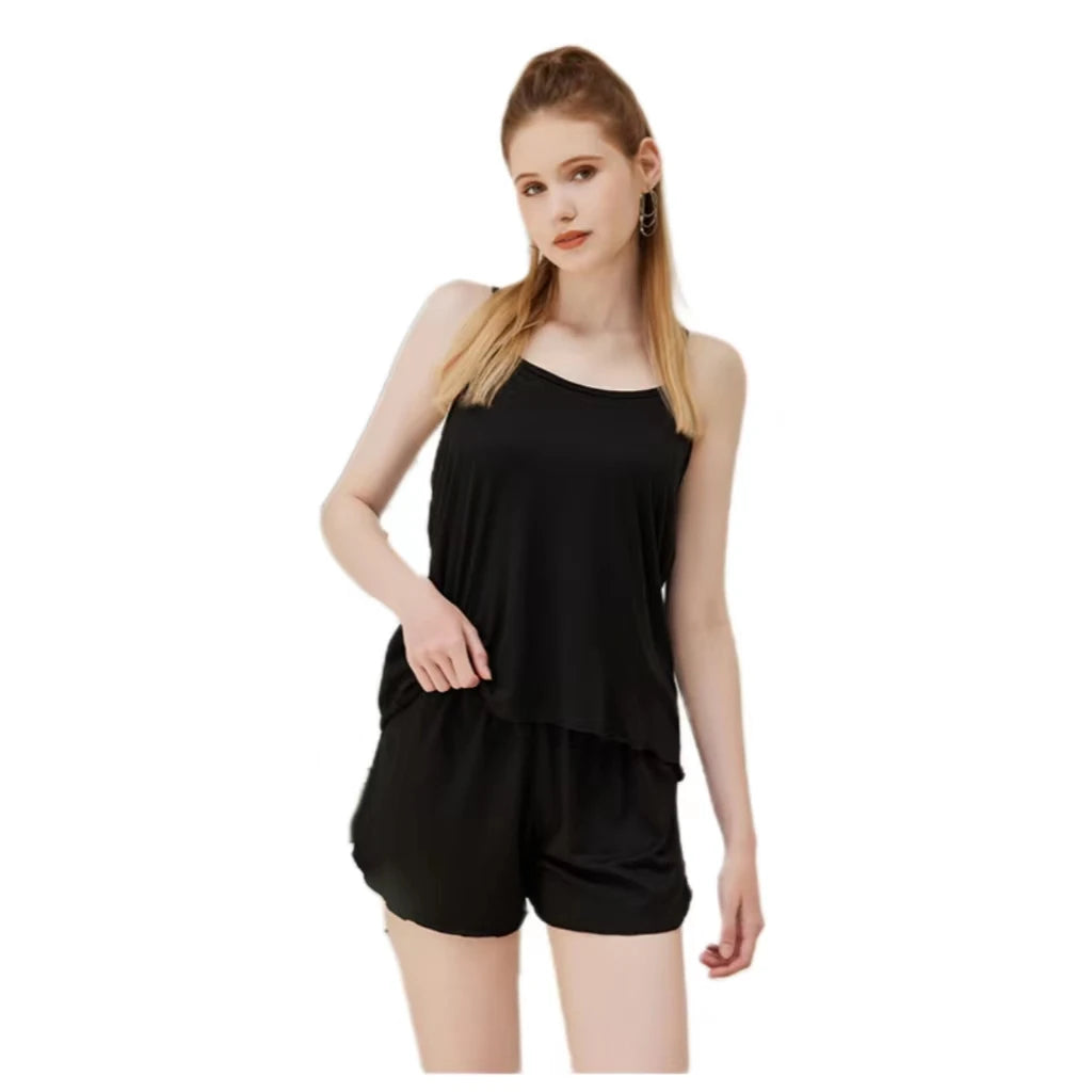 Soft Camisole Pajama Set – Smooth & Casual Summer Sleepwear Style Heaven