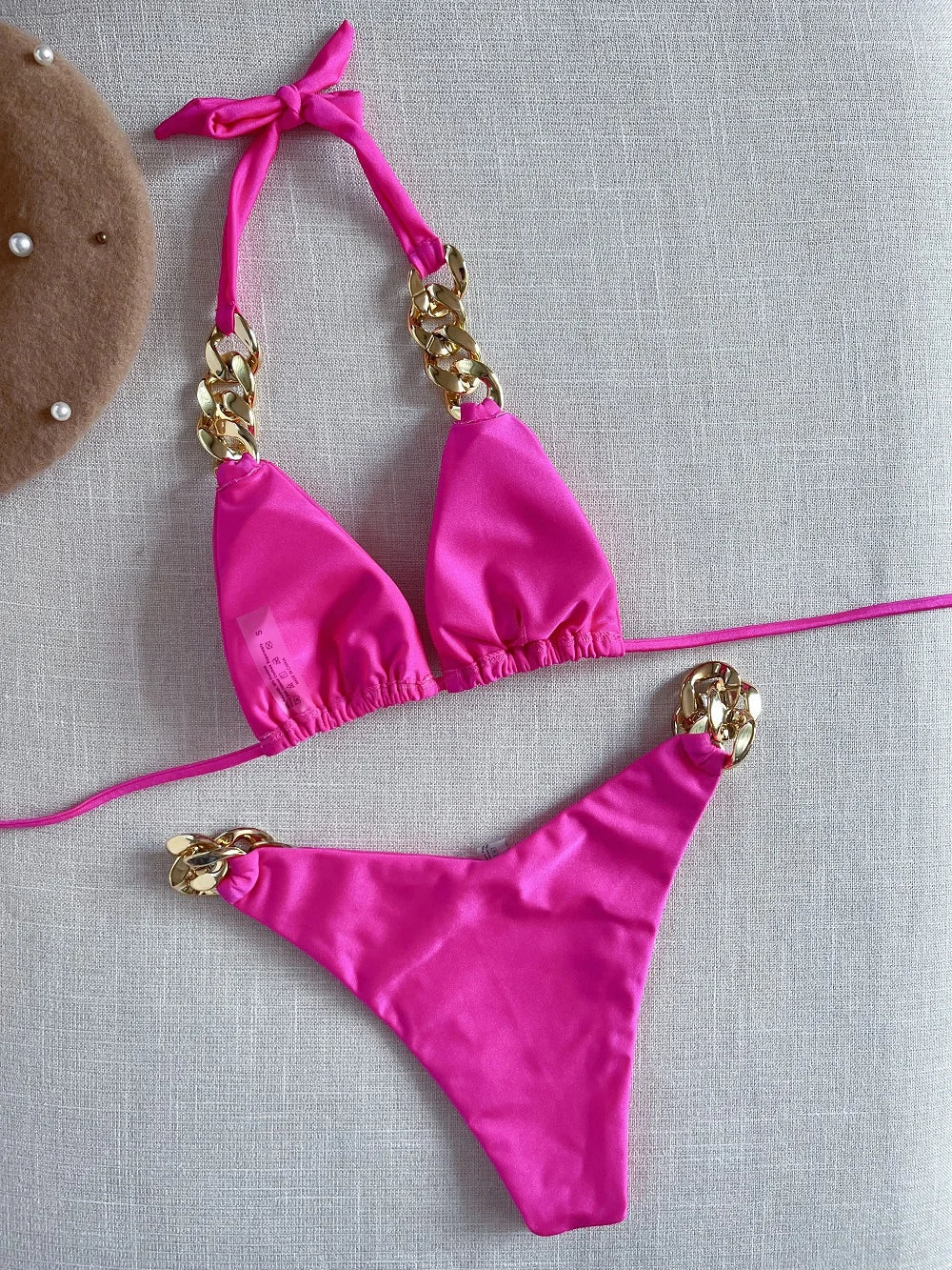 2023 Brazilian Triangle Bikini Set – Sexy Halter Push-Up Swimsuit Style Heaven