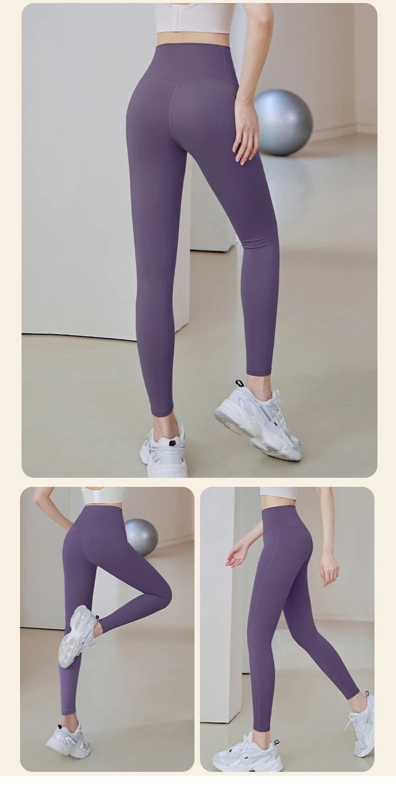 Ribbed High-Waisted Yoga Pants – Seamless Fitness Leggings for Women – Tummy Control Running & Training Tights Style Heaven