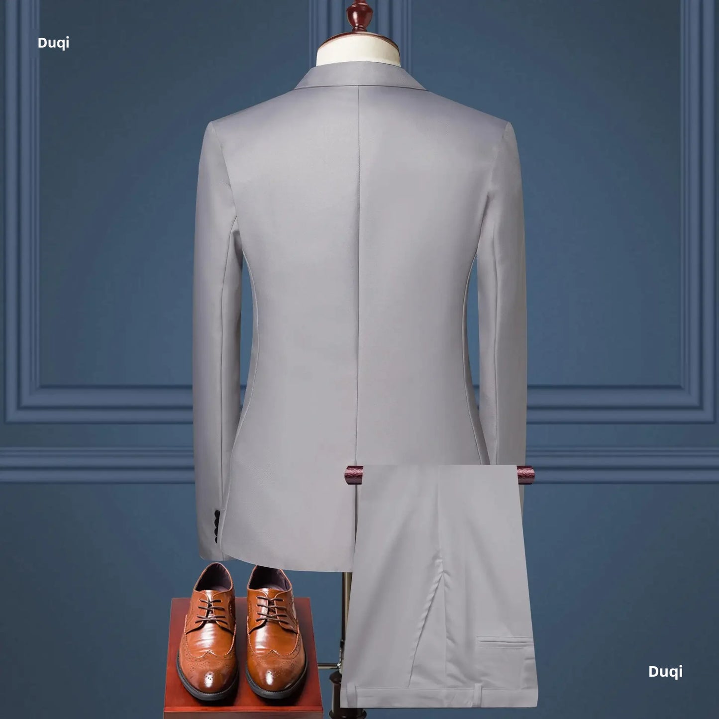 Men’s Korean-Style Slim Fit Business Suit – 2-Piece Professional Tuxedo Set - Style Heaven