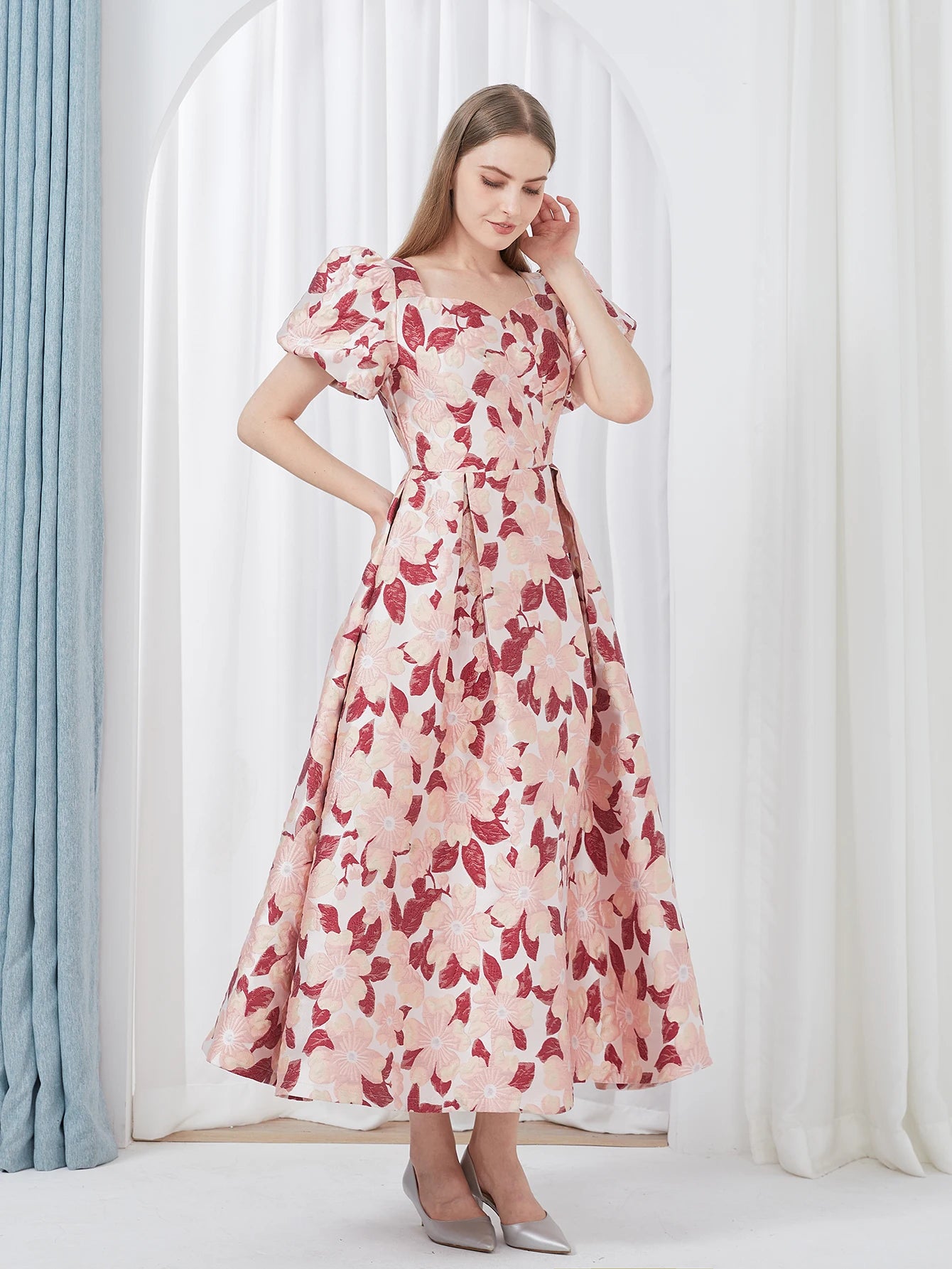 2024 Summer New Elegant Women’s Embroidery Jacquard Party Long Dress – Luxury Evening Gown for Formal Banquets Style Heaven