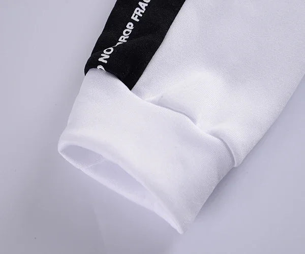 Mens Tracksuit Warm Hooded Sweatshirt+Sweatpants 2 Pcs Sets Winter High Quality Black White Top Or Pants Casual Jogging Clothing Style Heaven