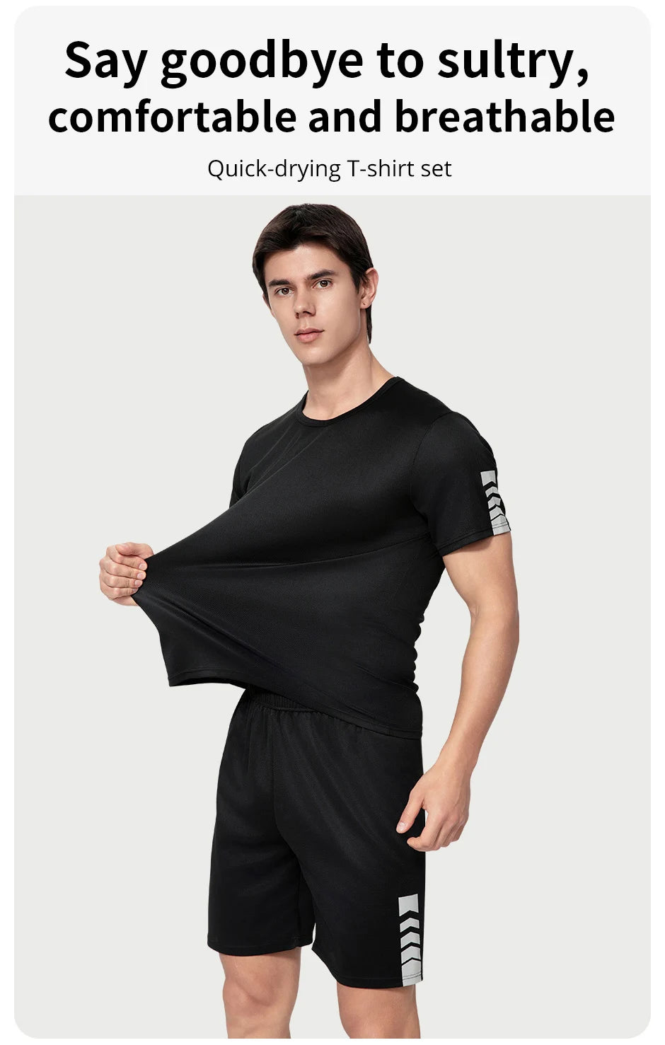 2-Pack Men’s Summer Casual T-Shirt & Shorts Set – European & American Size Activewear for Running & Fitness Style Heaven