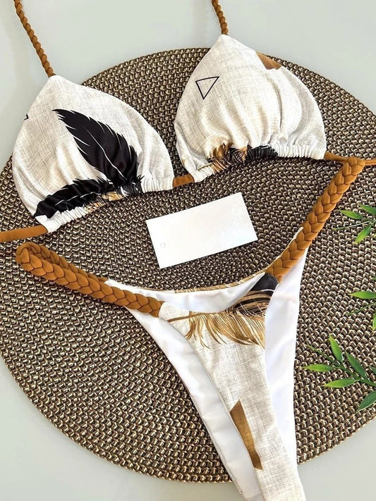 Bikini High Waist Swimsuit – Sexy Thong Zebra Print Brazilian Swimwear for Women, 2025 Style Heaven