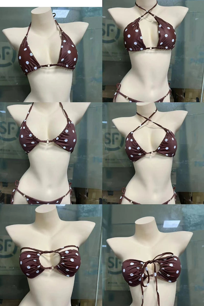 Summer Sexy Solid Micro Bikini Set – Tie-Side G-String Thong Swimsuit for Women Style Heaven