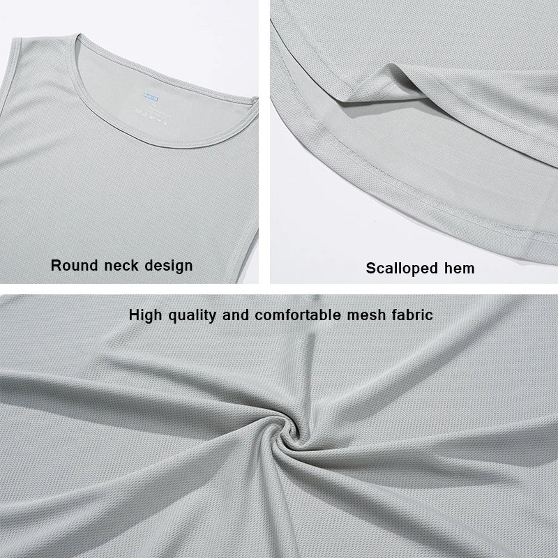 Men’s Summer Gym Tank Top – Quick-Dry Sleeveless Fitness Training Shirt Style Heaven