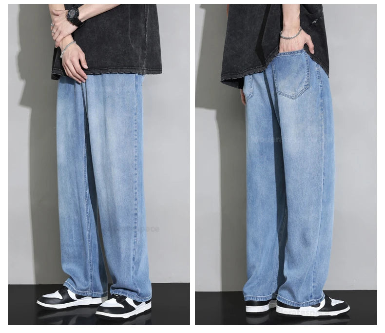 2025 Men’s Soft Baggy Vintage Jeans – Spring/Summer Streetwear Denim Style Heaven