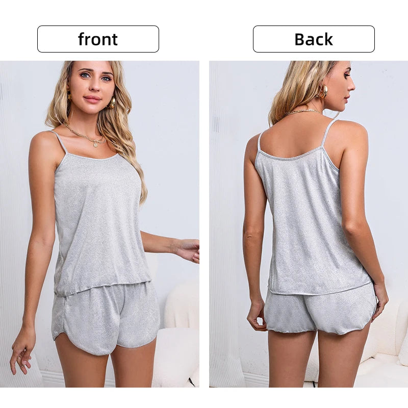 Soft Camisole Pajama Set – Smooth & Casual Summer Sleepwear Style Heaven