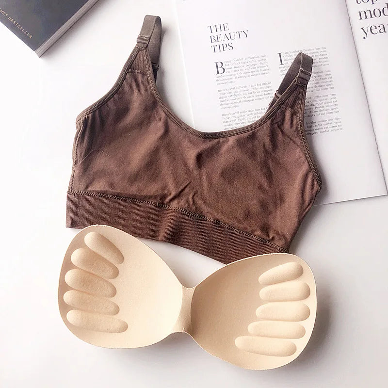 Sexy Gathered Tube Top Bra – No Steel Ring, Soft Cotton Lingerie Style Heaven