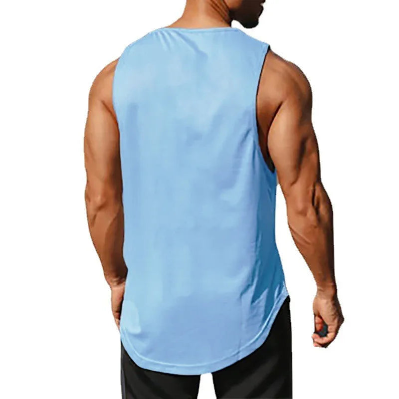 Men’s Summer Gym Tank Top – Quick-Dry Sleeveless Fitness Training Shirt Style Heaven