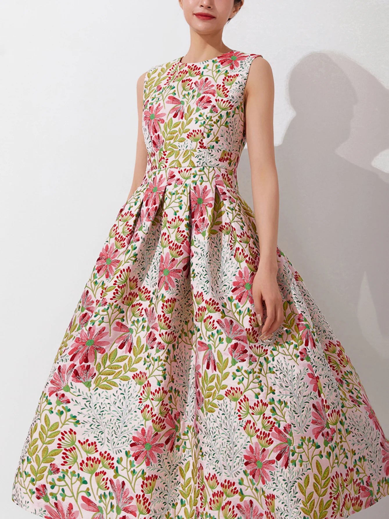 Women’s Summer Vintage Maxi Dress – Elegant Boho Floral Sleeveless Party Dress Style Heaven