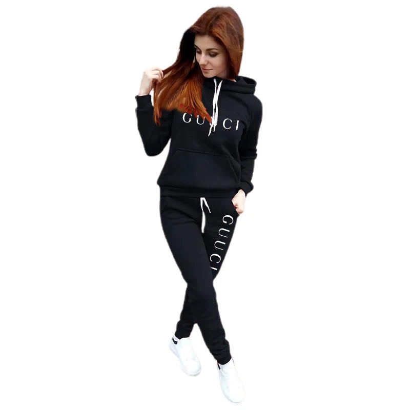 2025 Women’s Casual Tracksuit Set – Hoodie & Sweatpants Sports Jogging Outfit Style Heaven