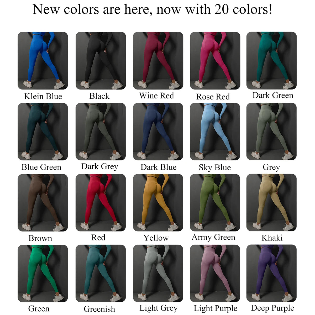 Seamless High Waist Booty Lifting Gym Leggings – Women's Yoga Pants for Fitness & Sportswear Style Heaven