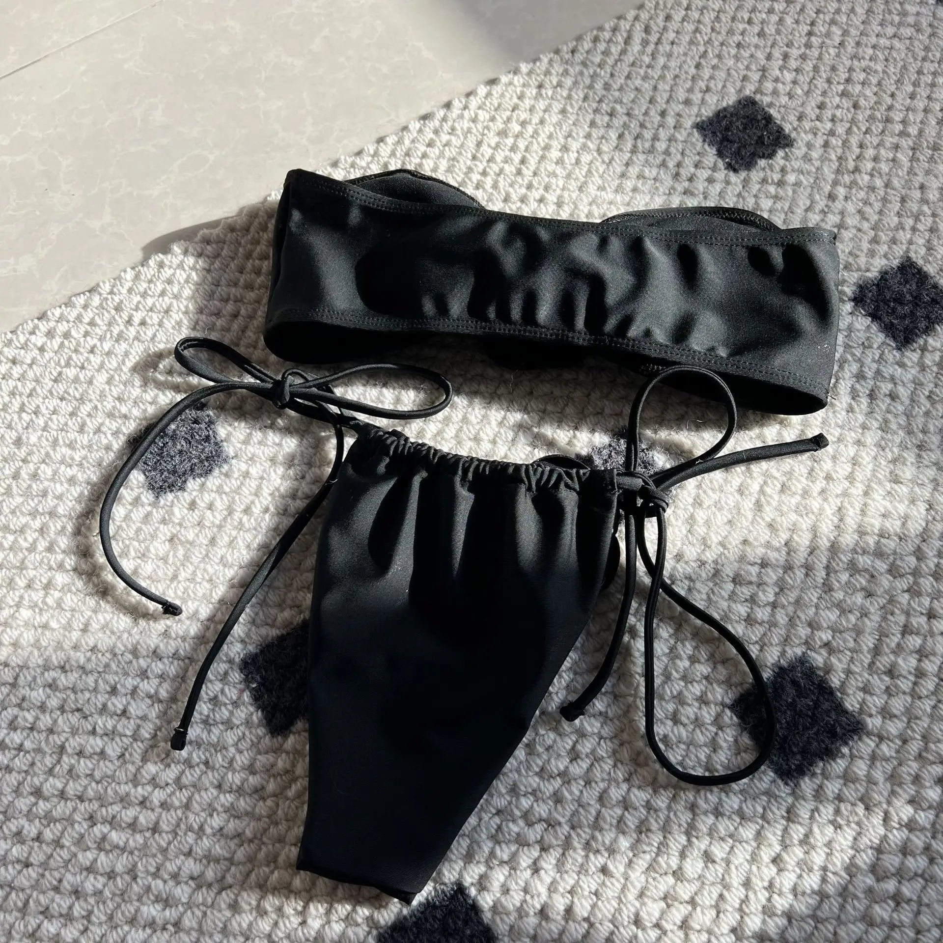 2024 Summer Women Strapless Brazilian Thong Bikini – Two-Piece Bathing Suit for Beachwear Style Heaven