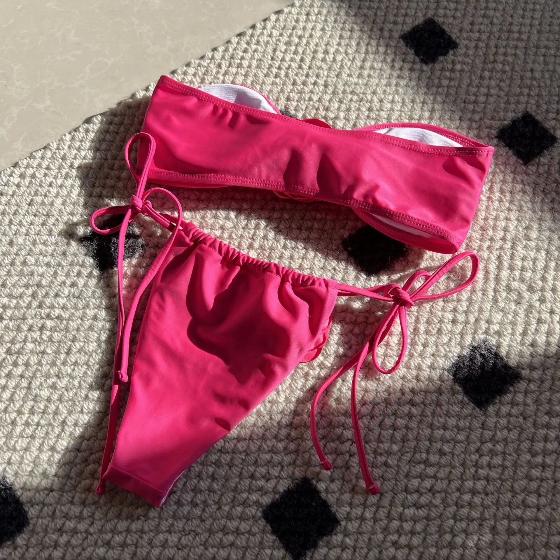 2024 Summer Women Strapless Brazilian Thong Bikini – Two-Piece Bathing Suit for Beachwear Style Heaven