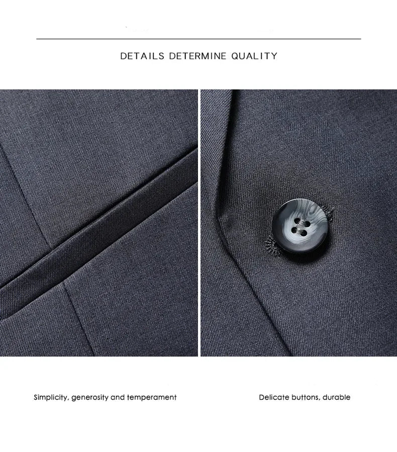 Men’s 3-Piece Formal Suit Set – Blazer, Vest & Trousers for Business, Wedding, or Casual Wear (M-6XL) Style Heaven