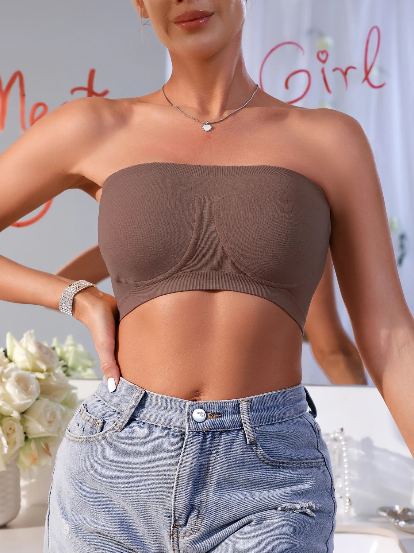 Women's Sexy Backless Strapless Bra – Breathable, High-Stretch, Comfortable & Wireless Lingerie Style Heaven