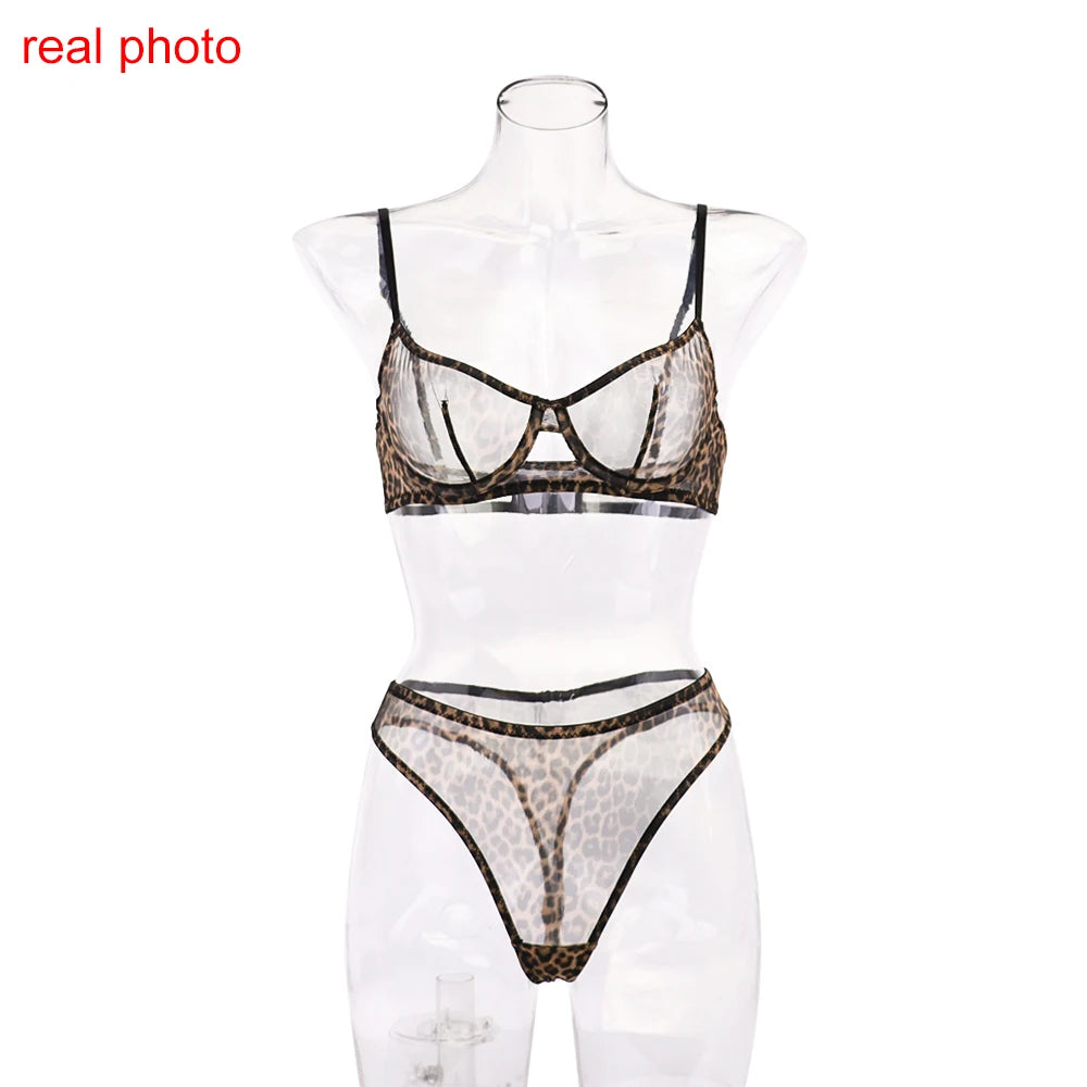 Ellolace Seamless Lace Lingerie Set – See-Through Sexy Bra & Panty Outfit for Women Style Heaven