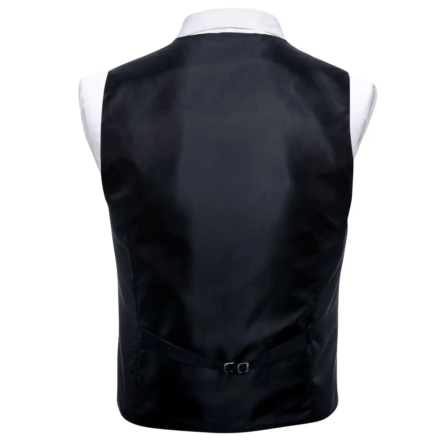 Men’s Jacquard Suit Vest 4-Piece Set – Waistcoat with Tie, Pocket Square & Cufflinks Style Heaven