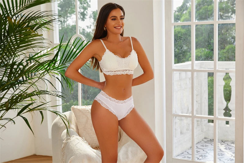3PCS Women's Lace Seamless Cotton Panties – Ribbed Brazilian Low Waist Underwear, Breathable & Plus Size Lingerie Style Heaven