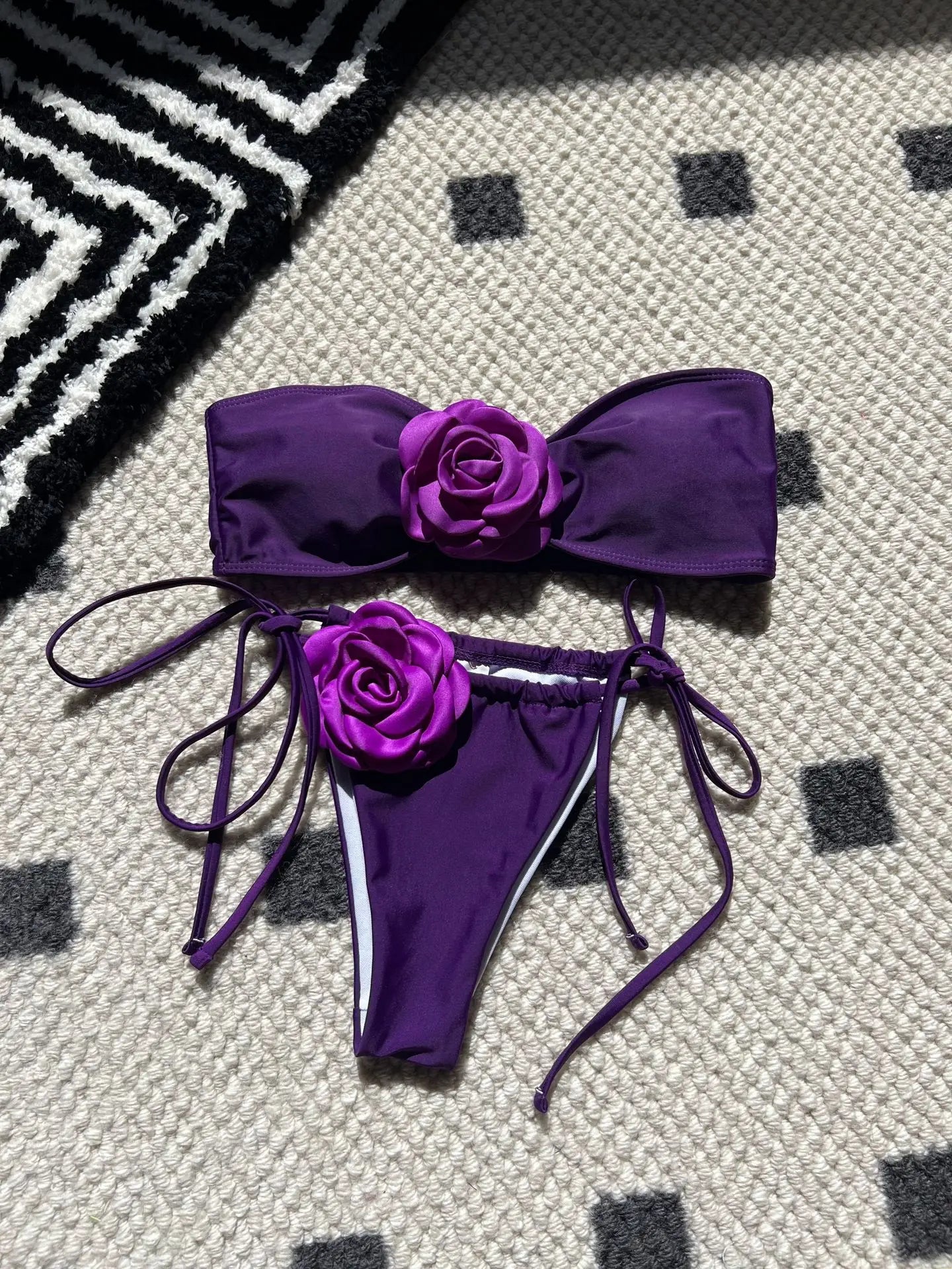 2024 Summer Women Strapless Brazilian Thong Bikini – Two-Piece Bathing Suit for Beachwear Style Heaven