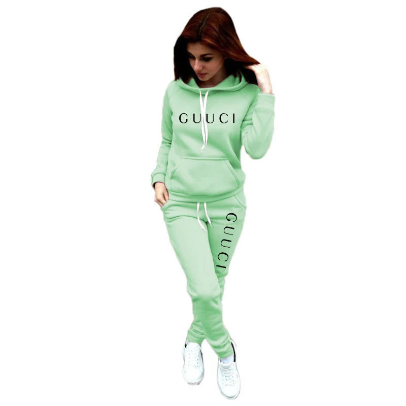 2025 Women’s Casual Tracksuit Set – Hoodie & Sweatpants Sports Jogging Outfit Style Heaven