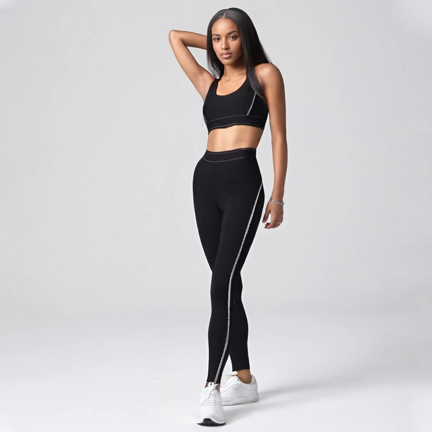 Women's 2-Piece Gym Set – Yoga Bra & High-Waist Fitness Leggings Style Heaven