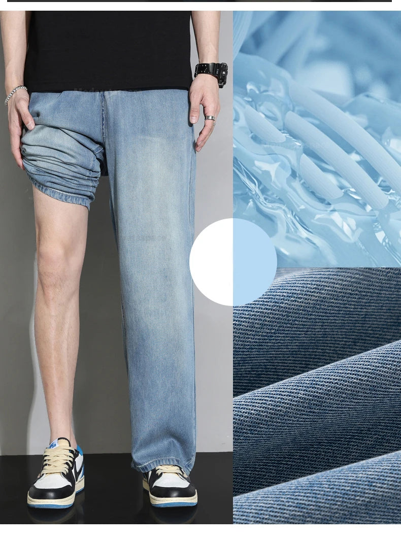 2025 Men’s Soft Baggy Vintage Jeans – Spring/Summer Streetwear Denim Style Heaven