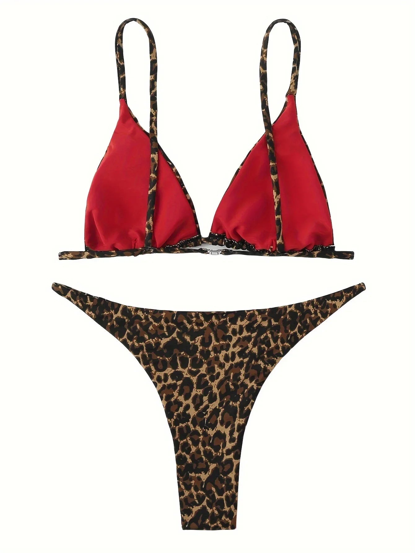 2024 Micro Leopard Bikini – High Cut Bandage Push-Up Swimsuit, Sexy Thong Swimwear for Beach Vacation Style Heaven