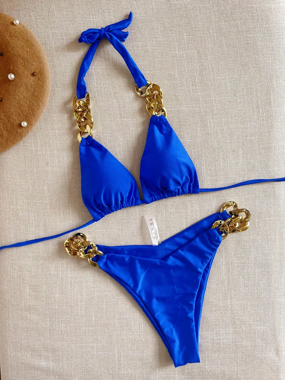 2023 Brazilian Triangle Bikini Set – Sexy Halter Push-Up Swimsuit Style Heaven