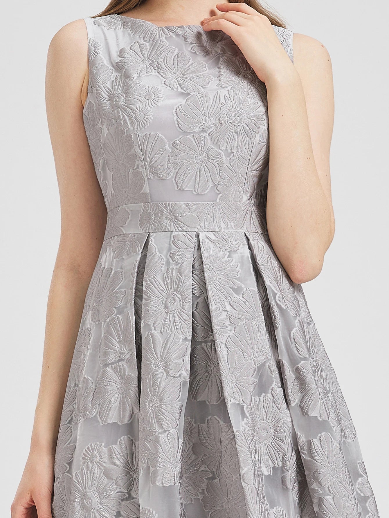 Women’s 2024 New Fashion Organza Flower Embroidery Long Dress – Elegant Sleeveless Evening Prom Dress Style Heaven