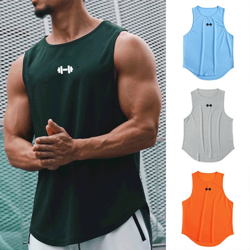 Men’s Summer Gym Tank Top – Quick-Dry Sleeveless Fitness Training Shirt Style Heaven