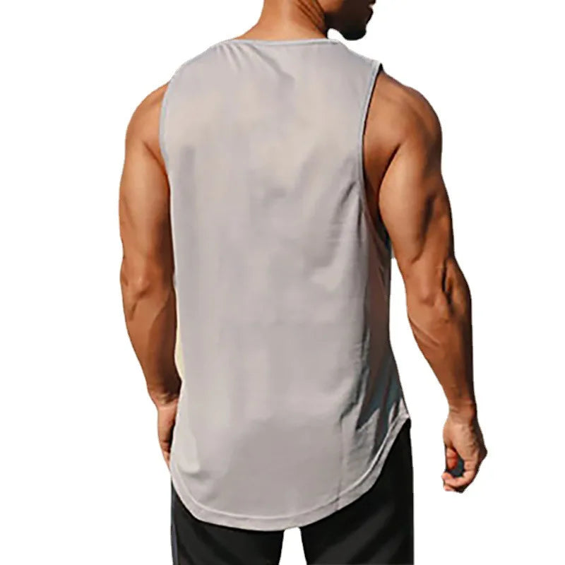 Men’s Summer Gym Tank Top – Quick-Dry Sleeveless Fitness Training Shirt Style Heaven
