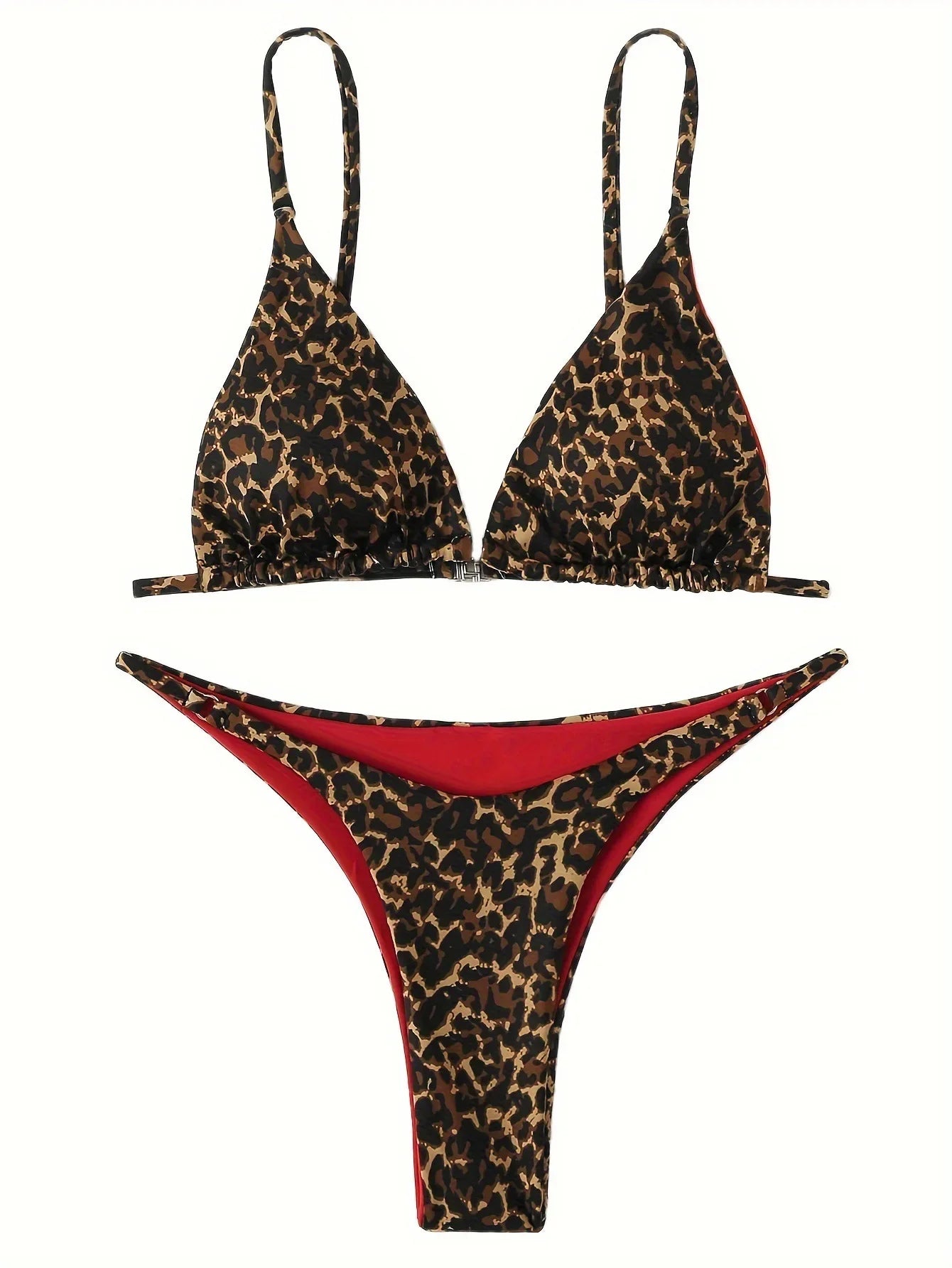 2024 Micro Leopard Bikini – High Cut Bandage Push-Up Swimsuit, Sexy Thong Swimwear for Beach Vacation Style Heaven