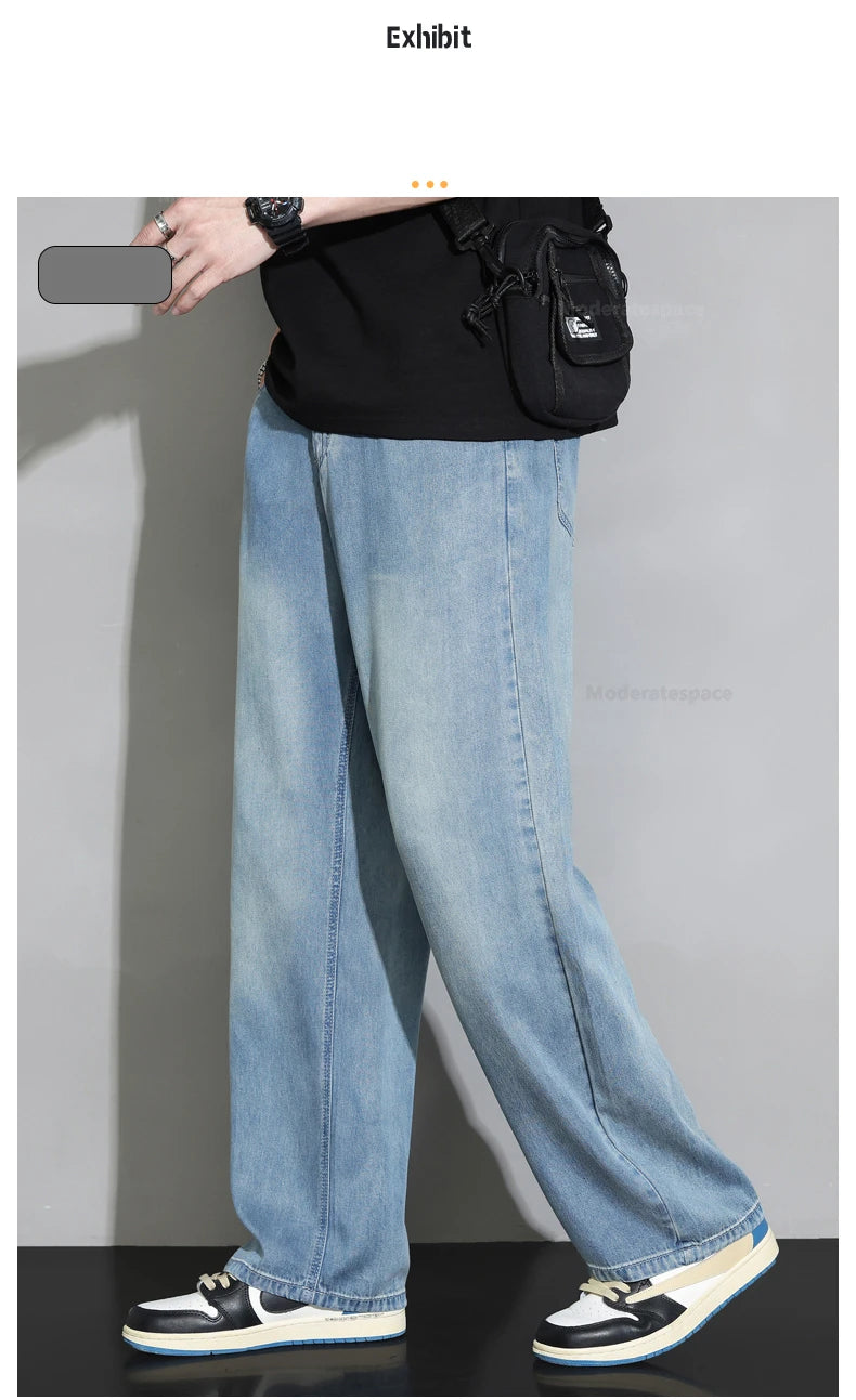 2025 Men’s Soft Baggy Vintage Jeans – Spring/Summer Streetwear Denim Style Heaven
