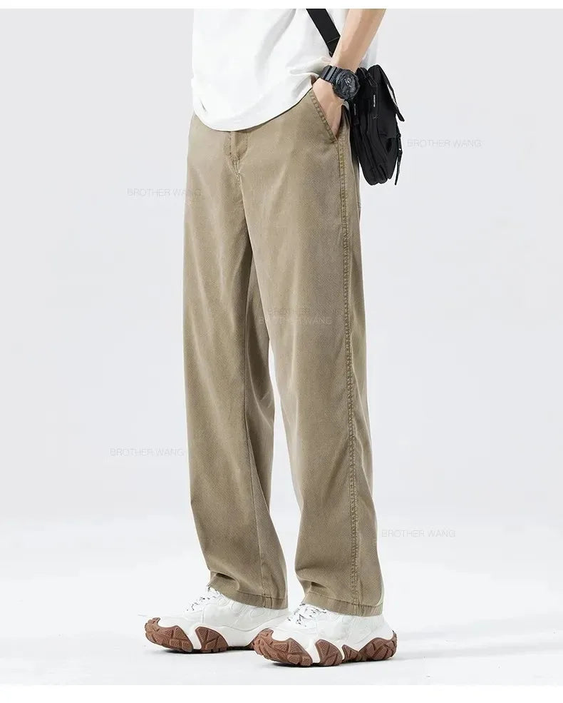 Men’s Ultra-Thin Baggy Jeans – Soft & Breathable Lyocell Straight-Leg Pants - Style Heaven